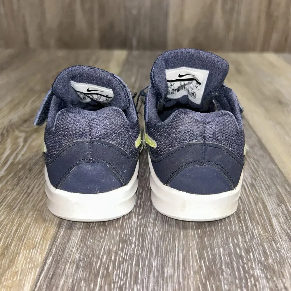 Nike Downshifter 7 Infant Baby Shoes US Size 6C Navy Blue w/ Strap 869974-403